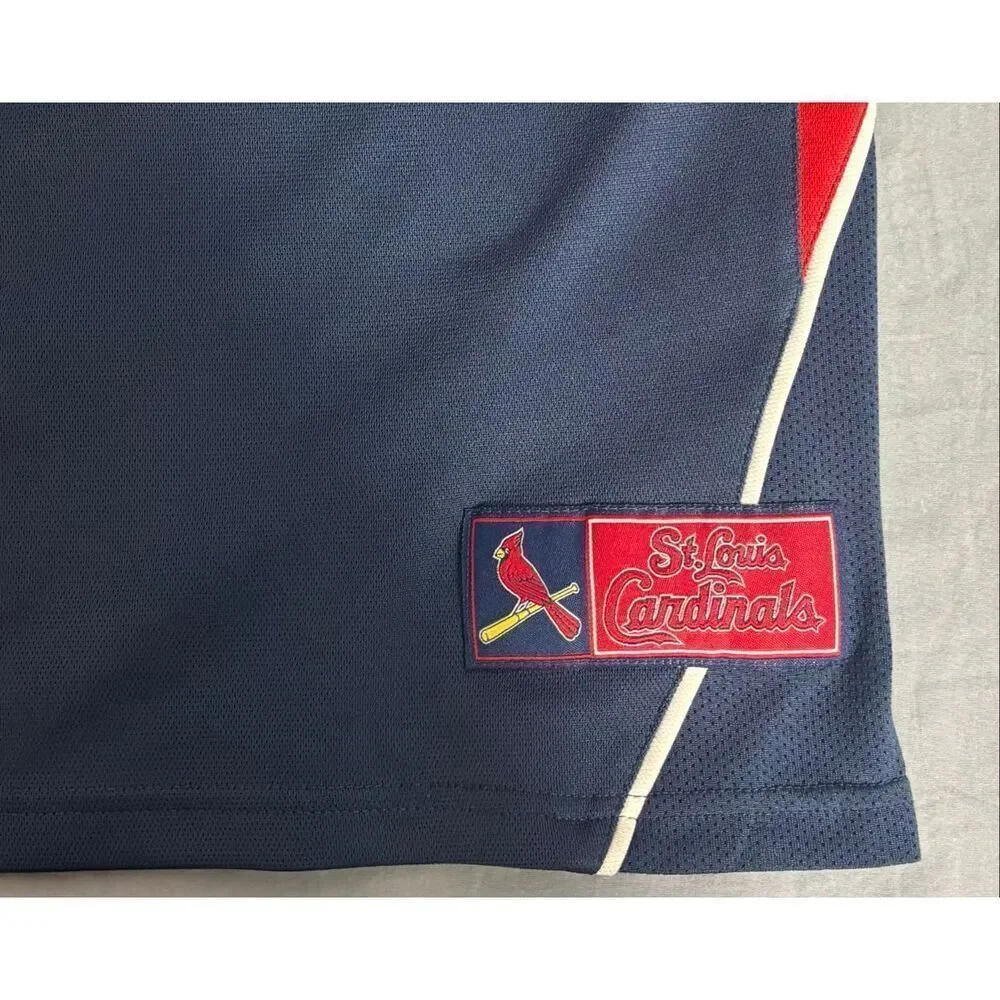 Vintage St. Louis Cardinals Jersey Lee Sport Mens Size XL Embroidered MLB Blue
